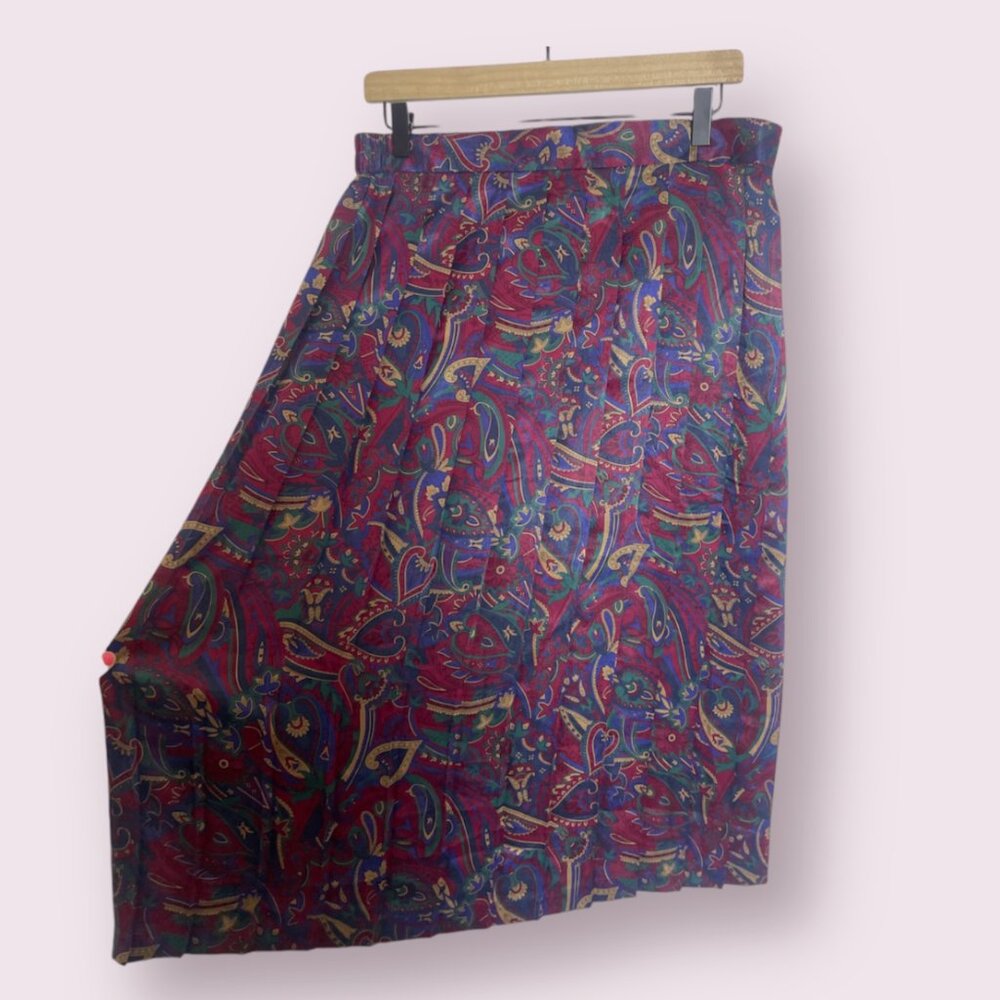 Koret Multicolor Midi Skirt with Paisley Print